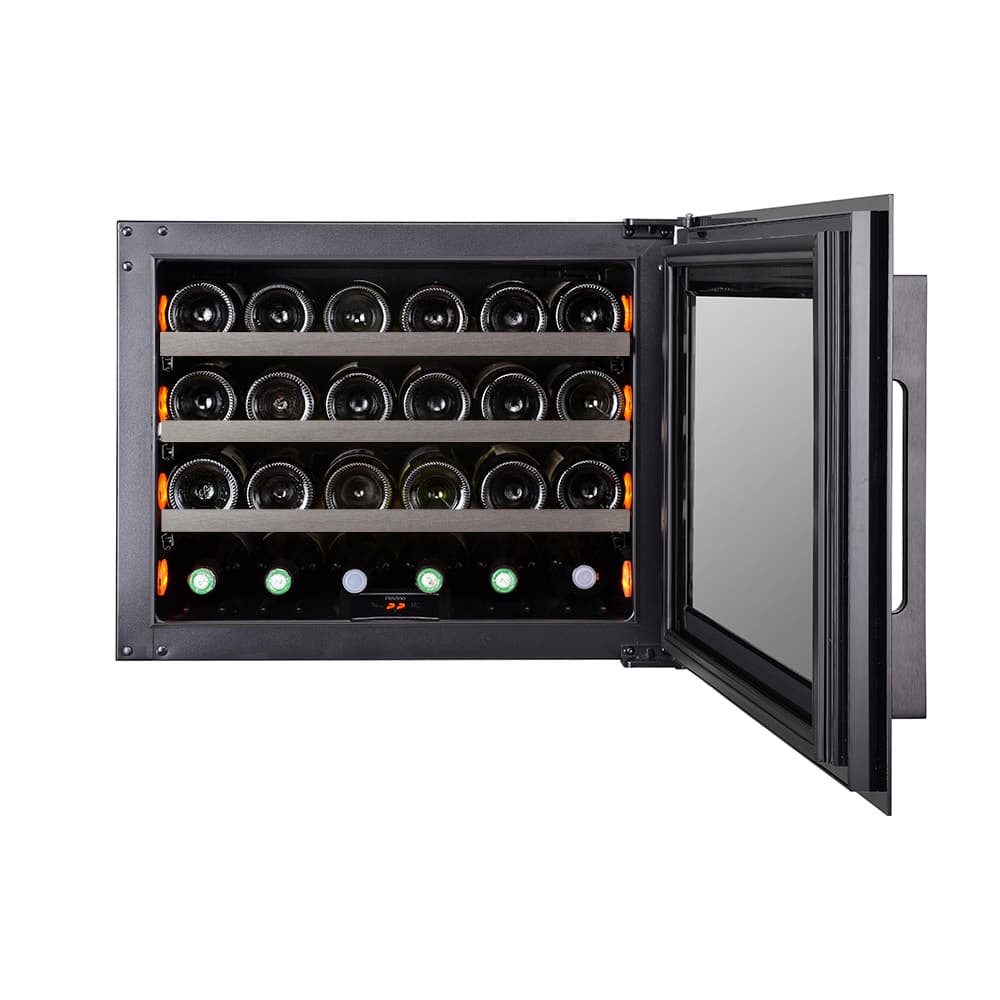 Majestic 24 bottles - Single zone - Black glass front - Integrated