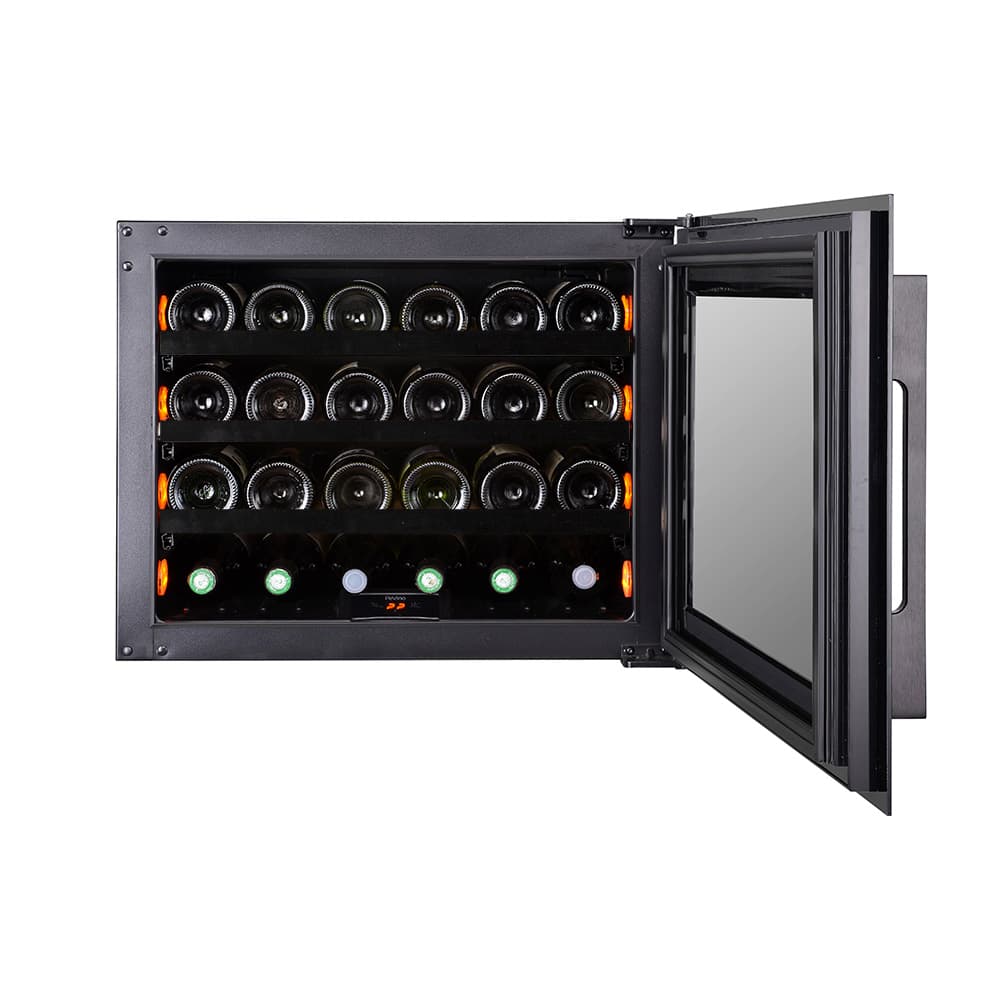 Majestic 24 bottles - Single zone - Black glass front - Integrated