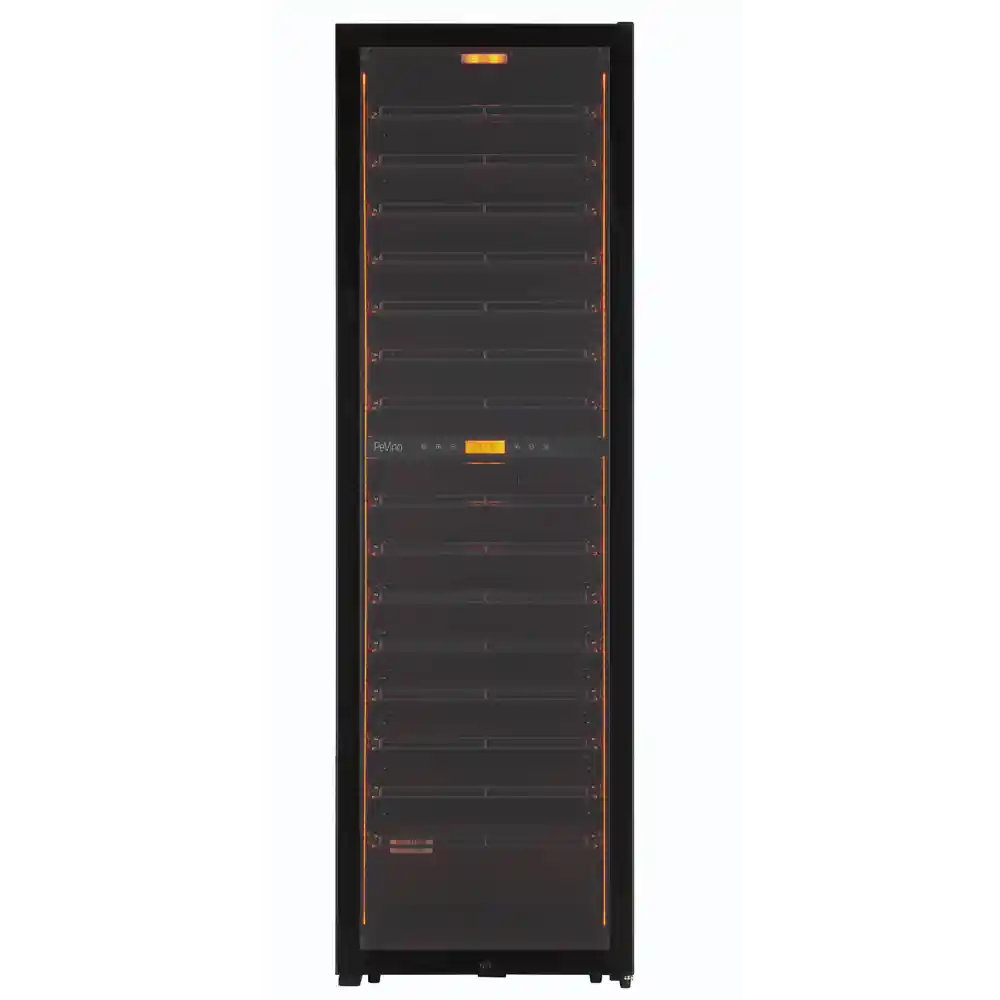 MS Noble 152 bottles - Metal shelves - 2 zone - black