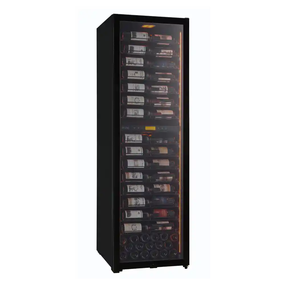 MS Noble 152 bottles - Metal shelves - 2 zone - black