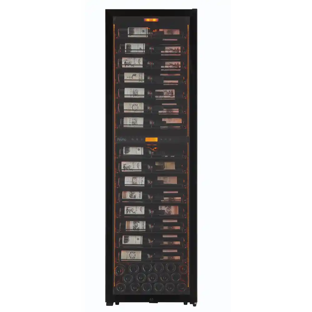 MS Noble 152 bottles - Metal shelves - 2 zone - black