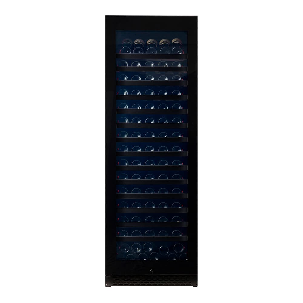 Majestic 159 bottles - 1 zone - Black glass front