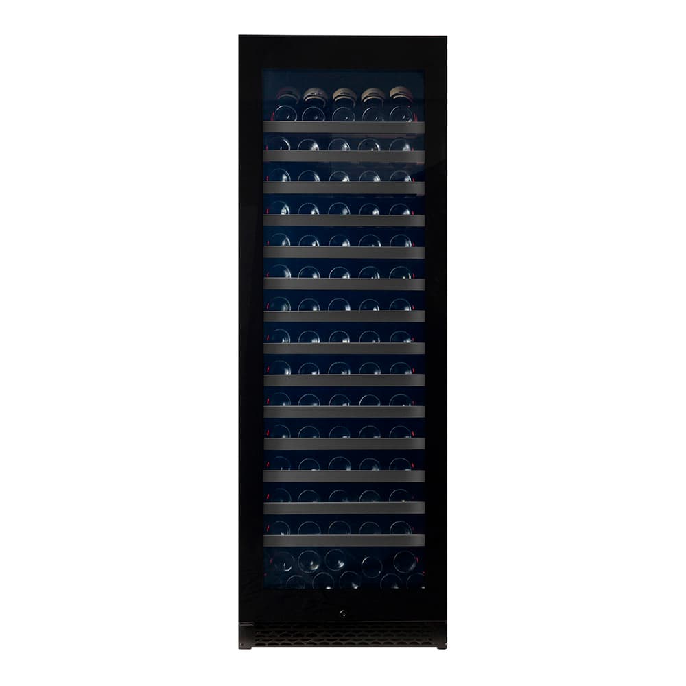 Majestic 159 bottles - 1 zone - Black glass front