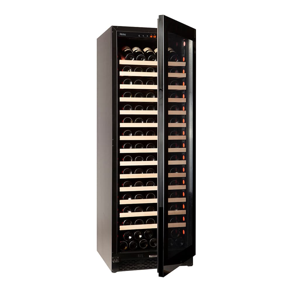 Majestic 159 bottles - 1 zone - Black glass front