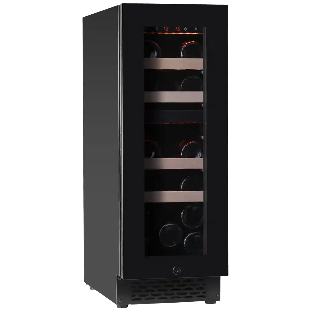 Majestic 17 bottles - 2 zones - Black glass front