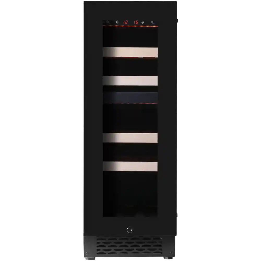 Majestic 17 bottles - 2 zones - Black glass front