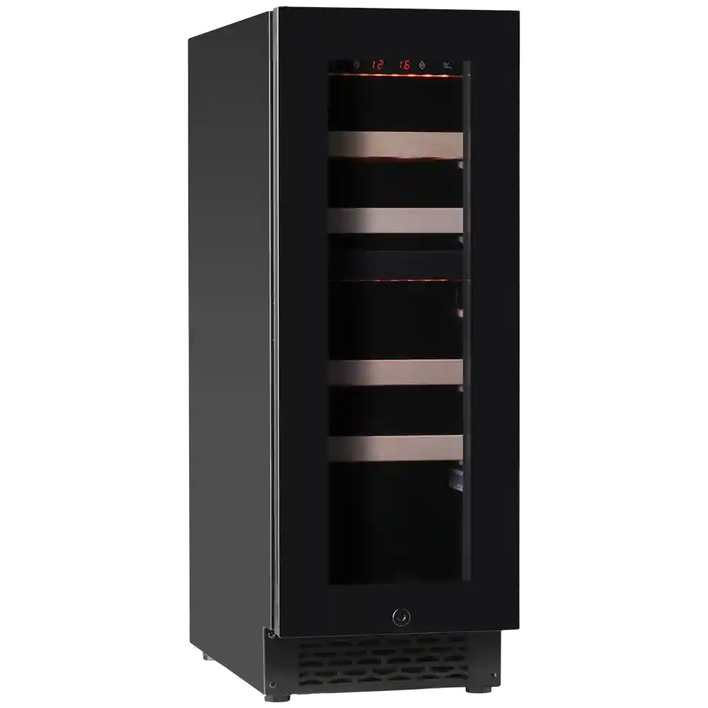 Majestic 17 bottles - 2 zones - Black glass front