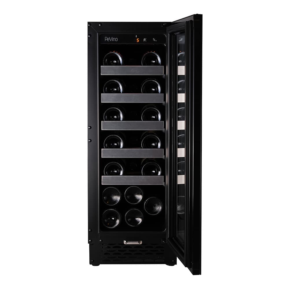 Majestic 20 bottles - Single zone - Black glass front